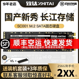 致钛SC001长江存储1T 固态硬盘M.2 256GB SATA笔记本SSD 512G