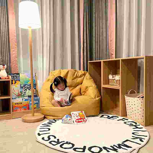 儿童沙发阅读区角小沙发宝宝婴儿懒人沙发布艺男孩女孩单人沙发椅