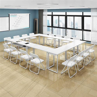 培训桌长条桌长方形会议桌学生课桌培训台职员桌椅培训机构桌长桌