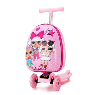 儿童滑板车可升降拉杆箱溜溜车345678岁男童玩具女孩旅行代步定制