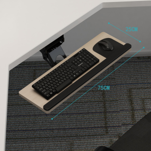 键盘托架人体工学键盘架子多功能旋转电脑桌键盘抽屉滑轨鼠标支架