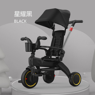 厂家儿童三轮车 轻便宝宝脚踏车童车 5岁可折叠婴儿手推车