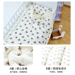 宝宝睡觉垫子儿童床铺垫褥子 新生儿被褥婴儿床垫褥垫推车棉垫冬季