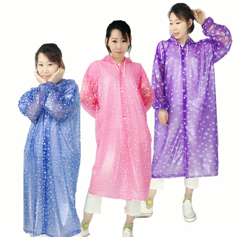 雨衣女成人韩国时尚 透明男士 加厚雨披 小清新外套徒步户外防水长款