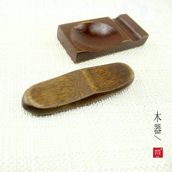 新品 筷托可爱鸭子筷子架两用 zakka木筷架 筷忱木制摆件 现货日式