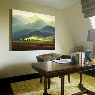 餐厅挂画玄关 沙发背景墙装 饰欧式 客厅风景美式 弗里德里希 巨人山