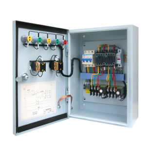 一用一备水泵控制箱220v家用电机配电箱排污泵风机控制箱380v
