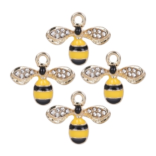 Charms подвески 极速20Pcs Cute Lot Bee Animal Enamel