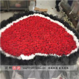 石家庄鲜花店同城速递520朵999朵红玫瑰鲜花生日表白情人节速递