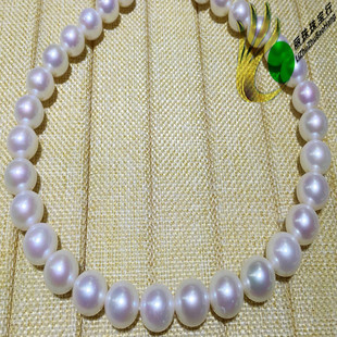 15m稀有超大颗白透粉珍珠无瑕极强光颗颗正圆 天然海水珍珠项链12