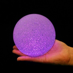 颗粒米粒水晶球地摊套圈发光闪光玩具塑料魔幻魔法球儿童道具圆球