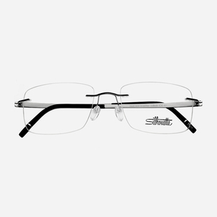 无螺丝超轻方框纯钛诗乐眼镜架男无框斯文近视眼镜框可配镜片5529