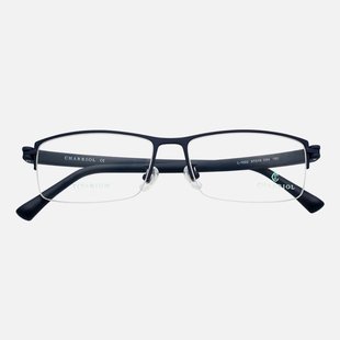 文艺大脸眼镜架1022 charriol夏利豪眼镜框可配镜片近视男潮流个性