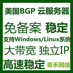 美国云服务器v独立IP主机Windows云电脑mstsc远程桌面CN2线路Linu