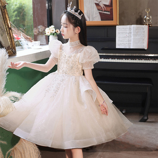 女童礼服高端儿童生日公主裙花童婚礼小女孩主持人钢琴演奏演出服