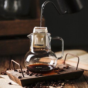 耐热玻璃分享壶挂耳咖啡专用壶套装 手冲壶家用小号带把浓缩咖啡杯