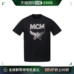 MHT9SMM64BK T恤黑色宽松清爽港风无帽圆领短袖 香港直邮MCM男士