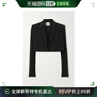 Zengel 香港直邮潮奢 JK7066 缎布边饰绉纱西装 GALVAN 外套 女士