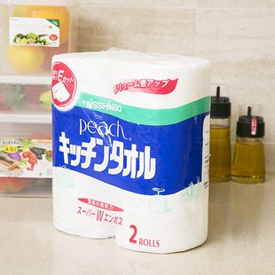 日本进口厨房纸厨房专用纸吸油纸吸水纸油炸料理擦手清洁纸巾卷纸