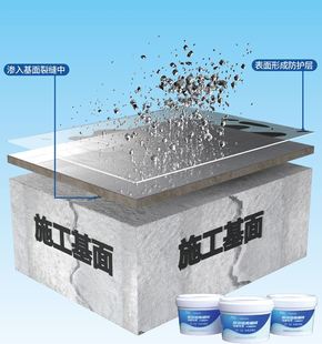 免砸砖渗透型纳米透明卫生间外墙瓷砖堵漏王防水涂料补漏胶材料剂