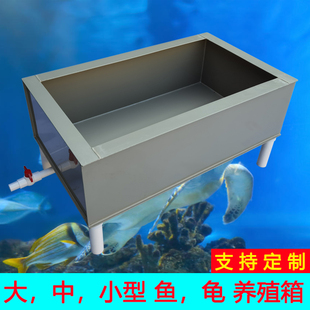 水产鱼乌龟养殖箱缸池带排水环保塑料大中型可订定制长方形水族箱