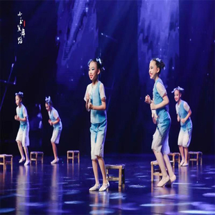 儿童月舞蹈服第十二届小荷风采民族板凳舞蹈道具表演服装 新款