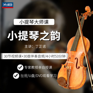 名师小提琴之韵课程DVD碟片自学习视频U盘主讲丁芷诺 先恒正版
