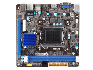 ITX 17X17CM 冲新 M全集成小板 1155针梅捷SY DDR3 H61 H61L