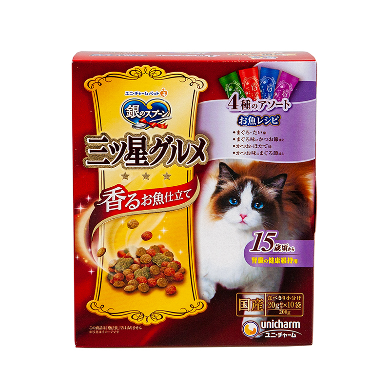 综合营养猫粮肾脏去毛球泌尿系统保护 日本采购银勺三星美食家盒装
