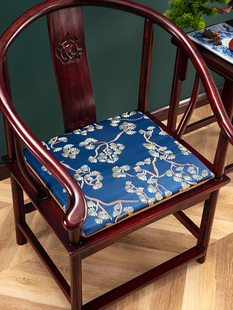 实木家具圈椅丝质茶桌椅垫子 椅垫坐垫沙发海绵座垫屁垫中式 新中式