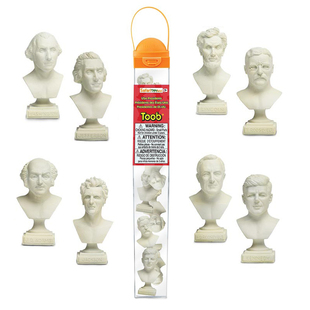 Safari品牌桶装 礼物美国历届总统八位人物塑像静态模型特价 免邮