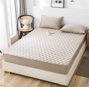 纯色60长绒棉床笠单人双人床罩床单防尘保护床床上用品代发