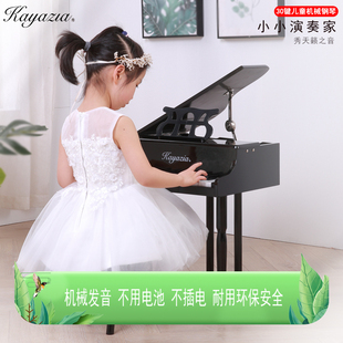 Kayazia 包邮 三角弹奏玩具音乐启蒙早教 30键儿童钢琴木质机械立式