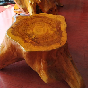 凳 树桩摆件木凳原木凳圆木凳实木凳圆凳杉木凳子茶几木墩换鞋