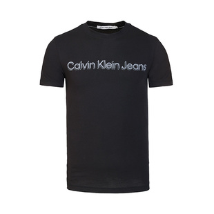 Calvin 立体感logo印花CK短袖 凯文克莱男士 棉质圆领百搭T恤 Klein