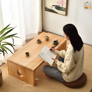 简约炕桌矮桌可 定制飘窗小茶几实木榻榻米小桌子窗台阳台茶桌日式