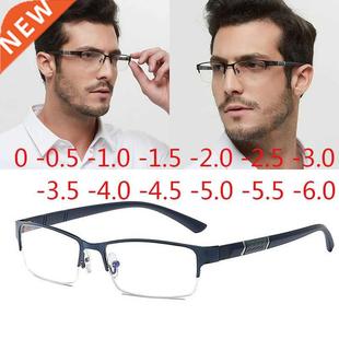 Prescription Myo Half Nearsighted Metal Unisex Glasses Frame
