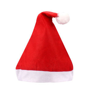 饰品帽子儿童成人圣诞帽节 圣诞帽圣诞绒布帽子普通无纺布圣诞节装