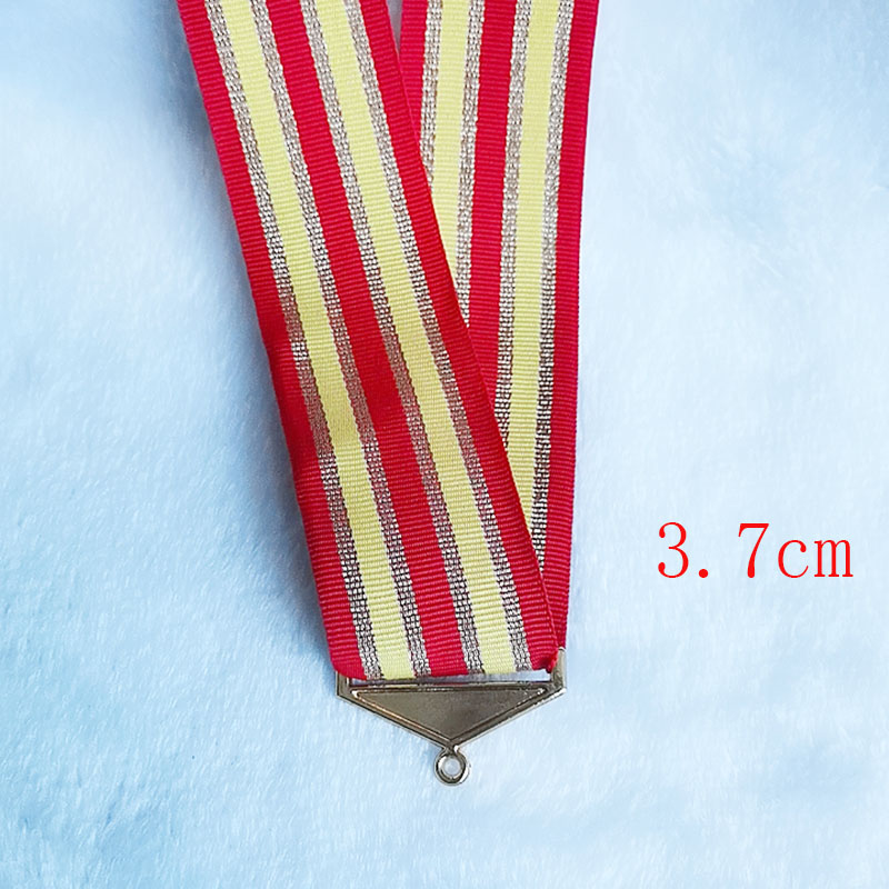 3.5CM红白蓝彩色绶带挂绳奖章横批绳3.0厘米25mm奖牌带挂带20送1