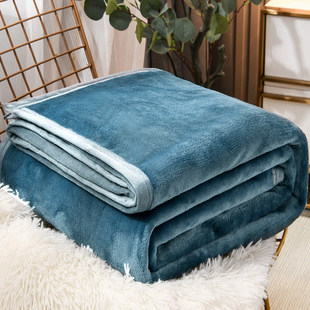 加厚床单 法兰绒珊瑚绒毛毯铺床毯子毛巾被沙发毯办公室午睡毯冬季