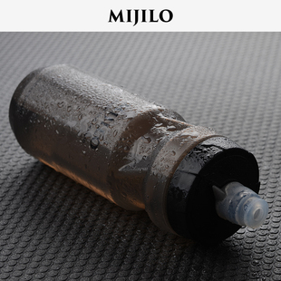 500ML挤压杯跑步便携软水杯骑行马拉松快吸运动水壶 米基洛MIJILO