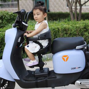 电动车儿童坐椅宝宝婴儿前置座椅踏板电瓶车自行车小孩坐凳爱玛