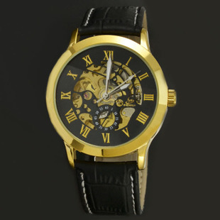 外贸款 ShenHua 手表夜光手表 绅华全自动镂空机械表罗马复古时尚