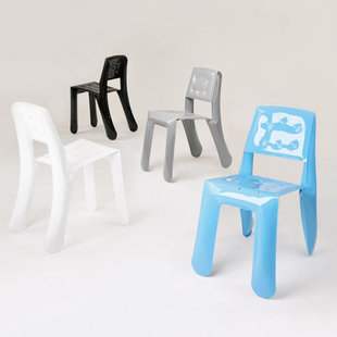 现代简约不锈钢设计艺术椅子ins网红单人充气椅北欧轻奢金属摆件