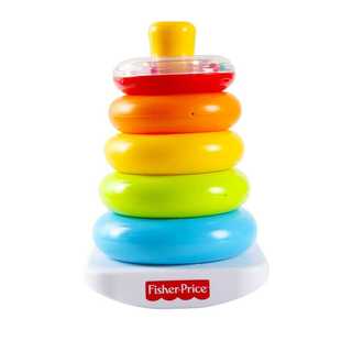 费雪彩虹圈N8248婴儿早教益智玩具层层叠不倒翁叠叠乐宝宝套圈圈