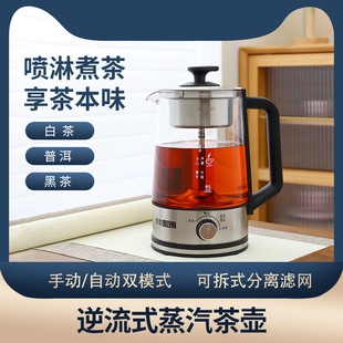 蒸茶壶小型养生壶全自动家用煮茶壶萃取壶 煮茶器蒸汽喷淋式