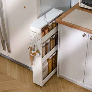 移动冰箱边柜夹缝置物架家用厨房卫生间浴室落地储物窄缝隙收纳柜