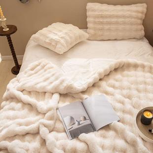 加厚盖毯毯珊瑚毯绒毯子床36000上兔用床单绒加绒 毛绒毛被子冬季