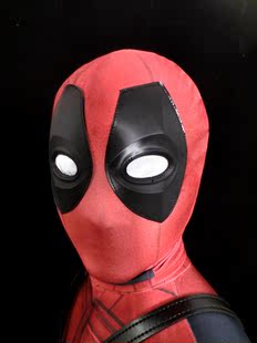 Deadpool头套 万圣节死侍面罩头套头罩动漫配件 印花 3D立体数码