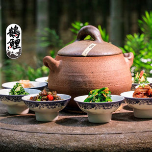 鱼锅大煲汤锅炖汤砂锅陶锅架耐高温 炖锅家用明火传统老式 无釉中式